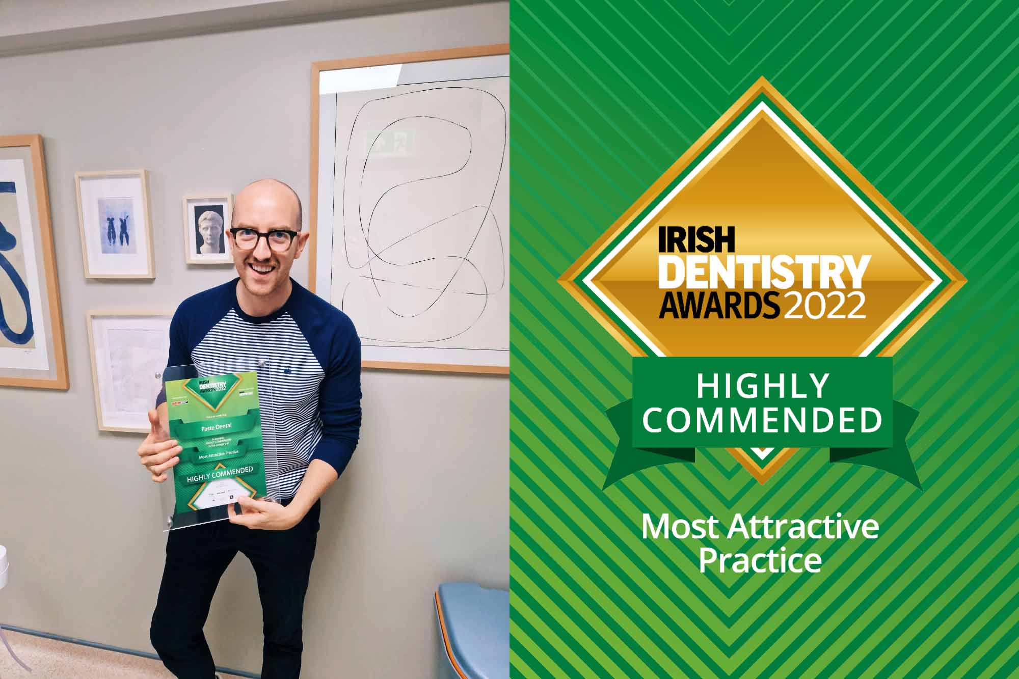 Alan Clarke, highly commended at the Irish Dentistry Awards